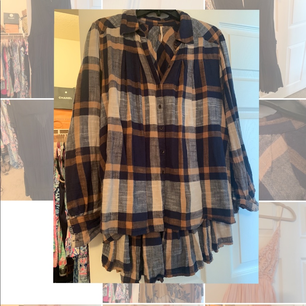 Free People button down flannel